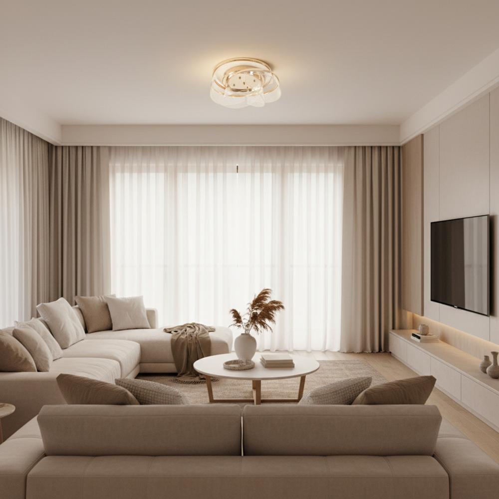 Taklampa G139-C 50 cm LED-plafond GULD