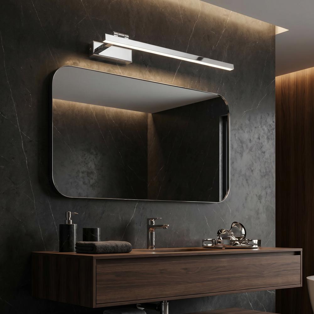 Badrum vägg LED-lampa SWE029-1W 60cm CHROME
