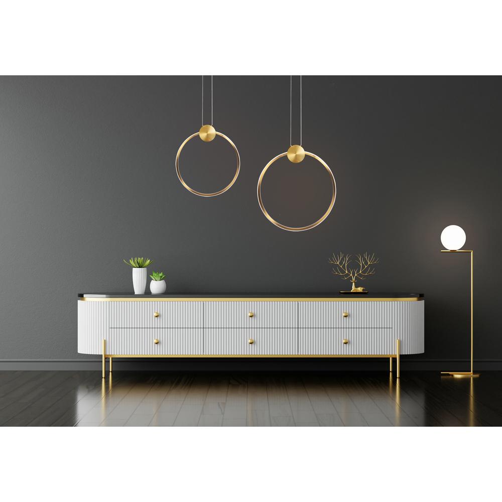 TAKLAMPA HÄNGANDE LED APP1397-CP OLD GOLD 40 cm