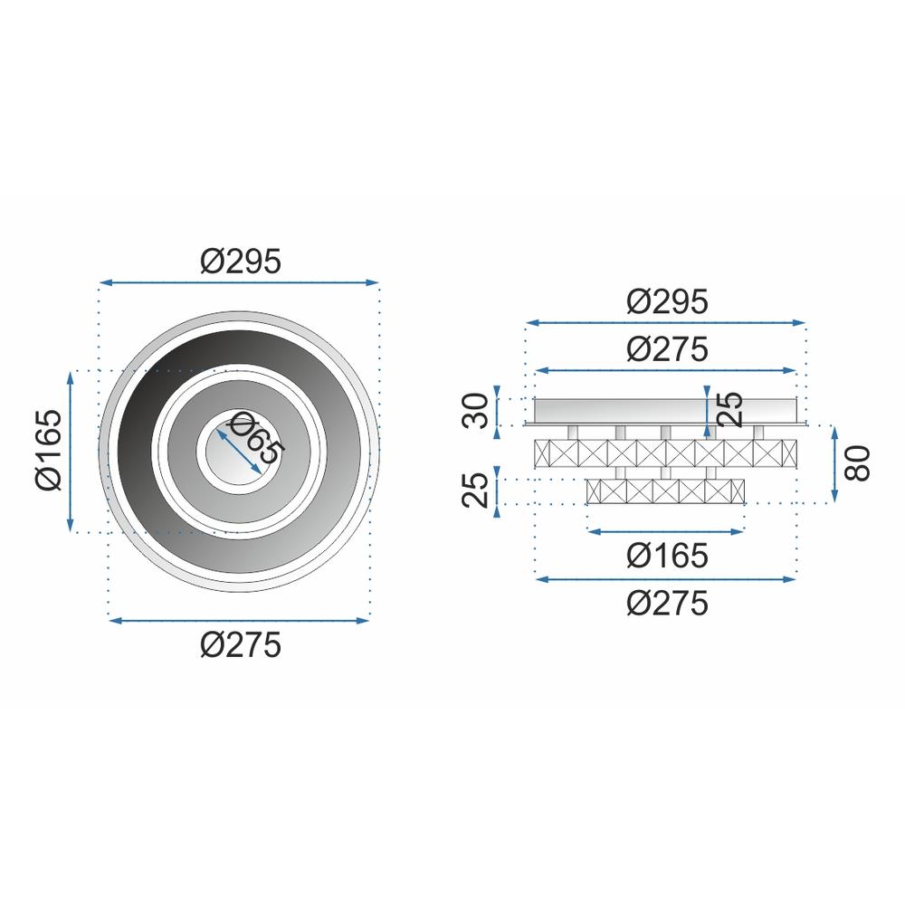 Takplafond LED APP411-C