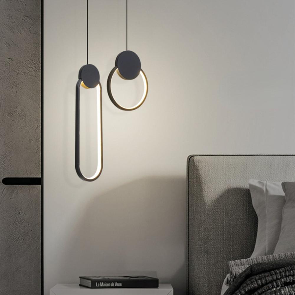 Hängande LED-taklampa APP851-CP Svart