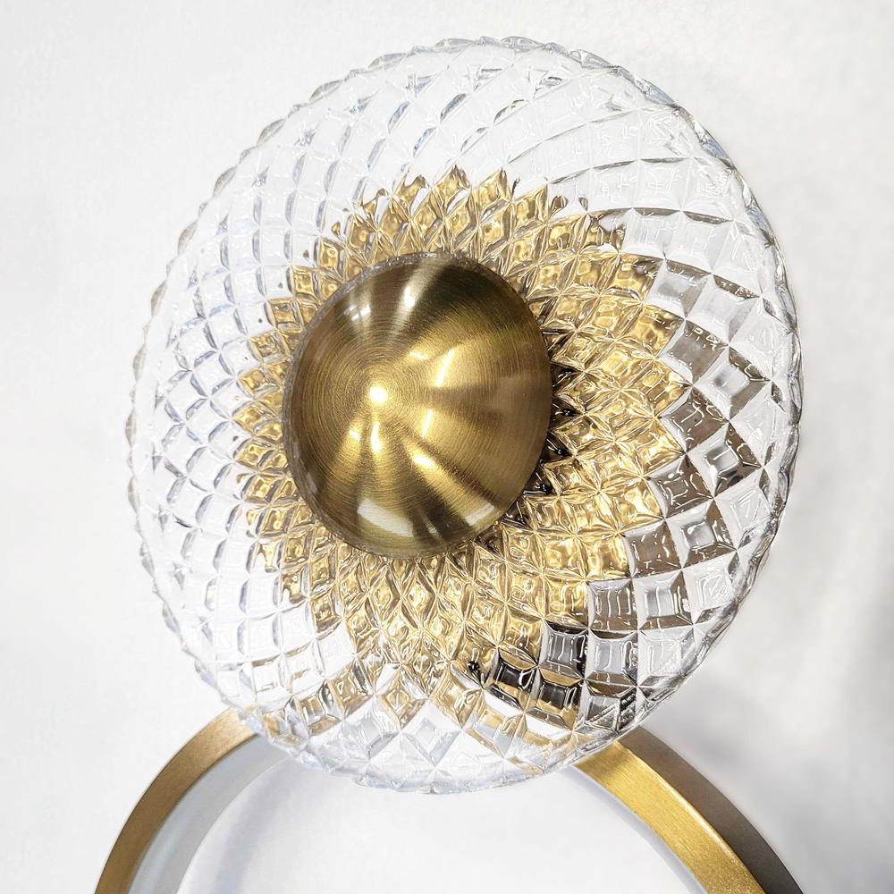 VÄGGLAMPA LED LHJ071-W Borstad Guld