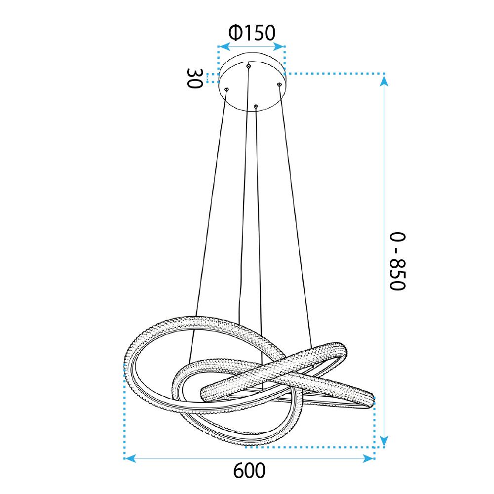 HÄNGANDE TAKLAMPA G153-CP GOLD