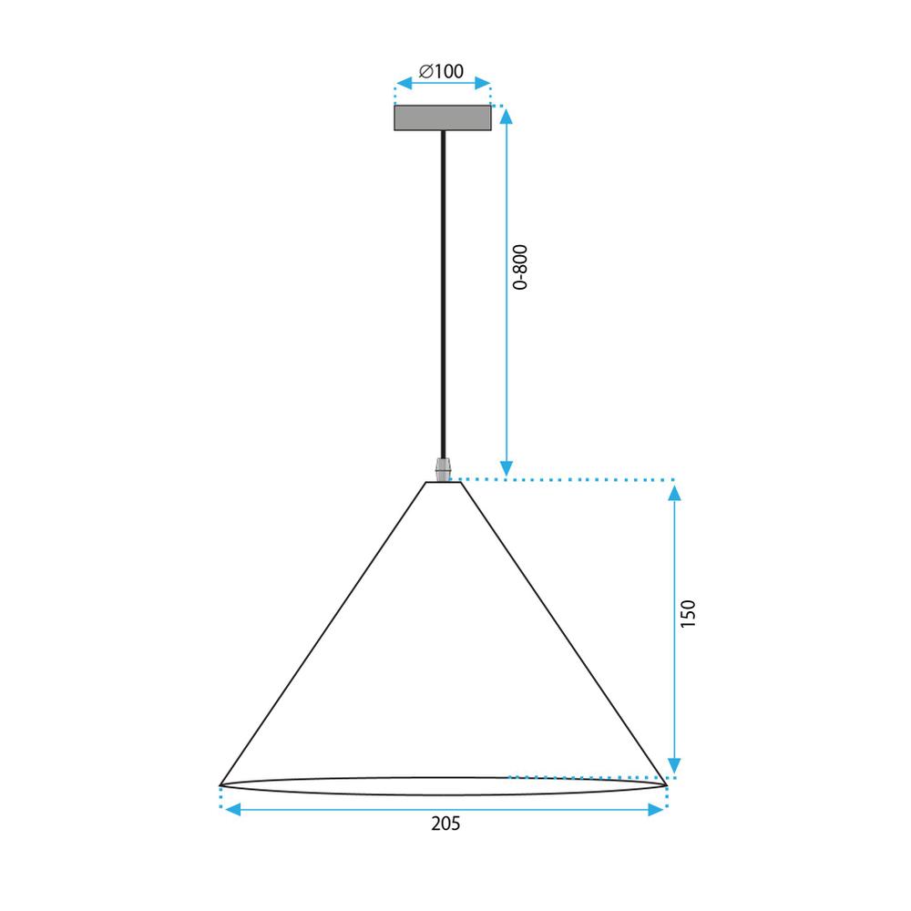 TAKLAMPA HÄNGANDE APP1443-1CP DARK WOOD