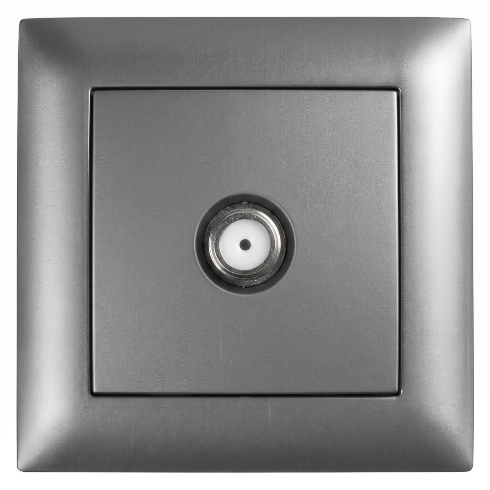 Antenas Kontaktligzda ar Rāmi OSTE JNH012-A GREY