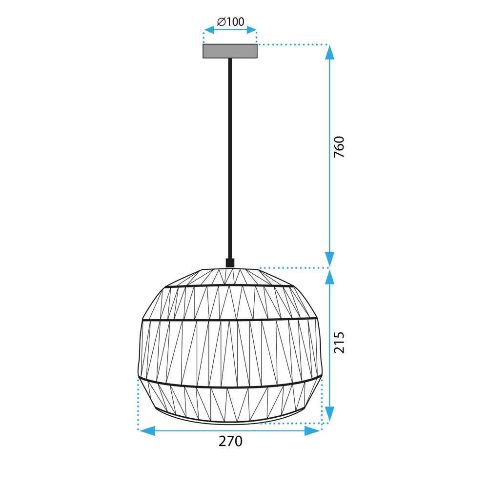 Boho Taklampa APP1291-1CP Beige