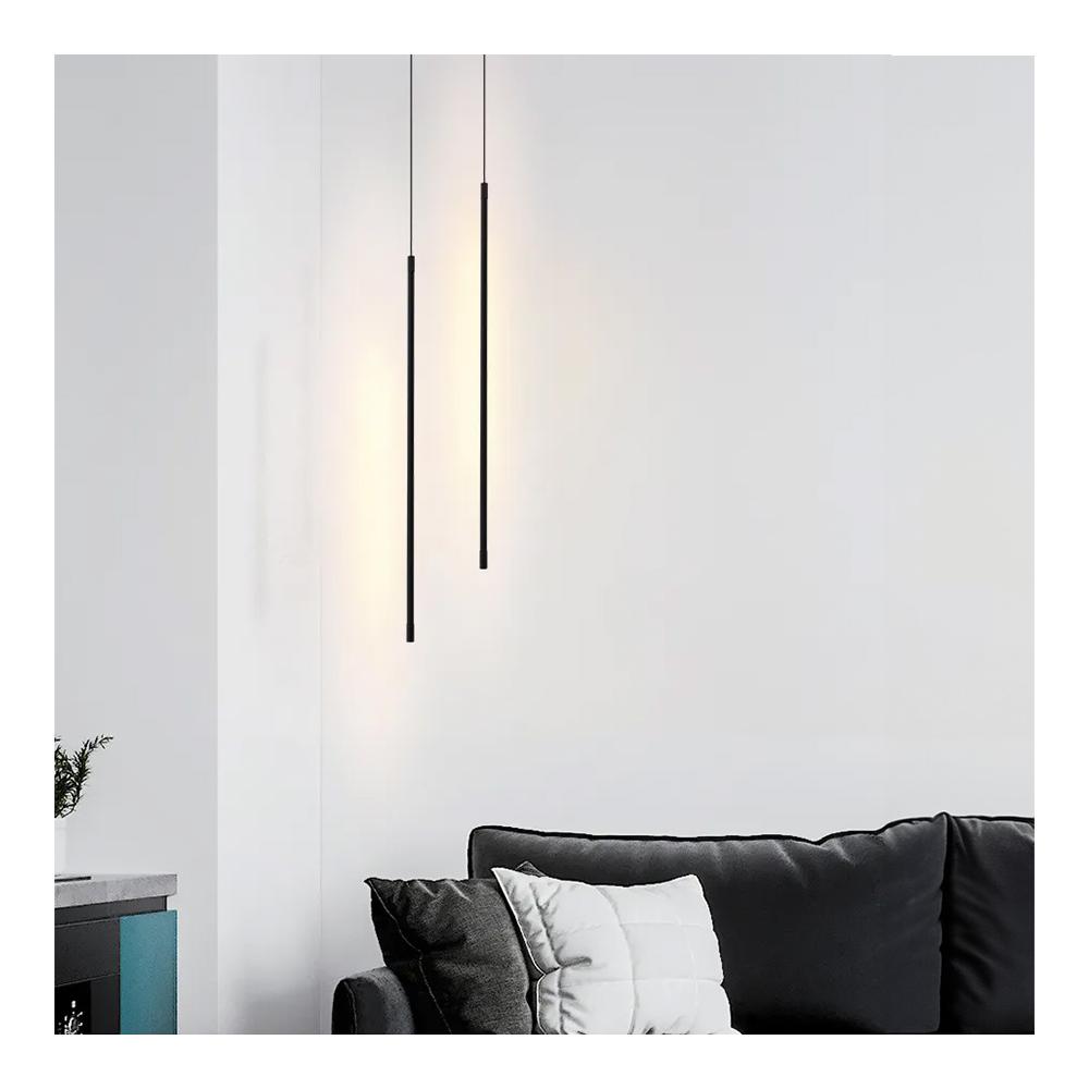 HÄNGANDE LED TAKLAMPA APP1413-C SVART 100 cm