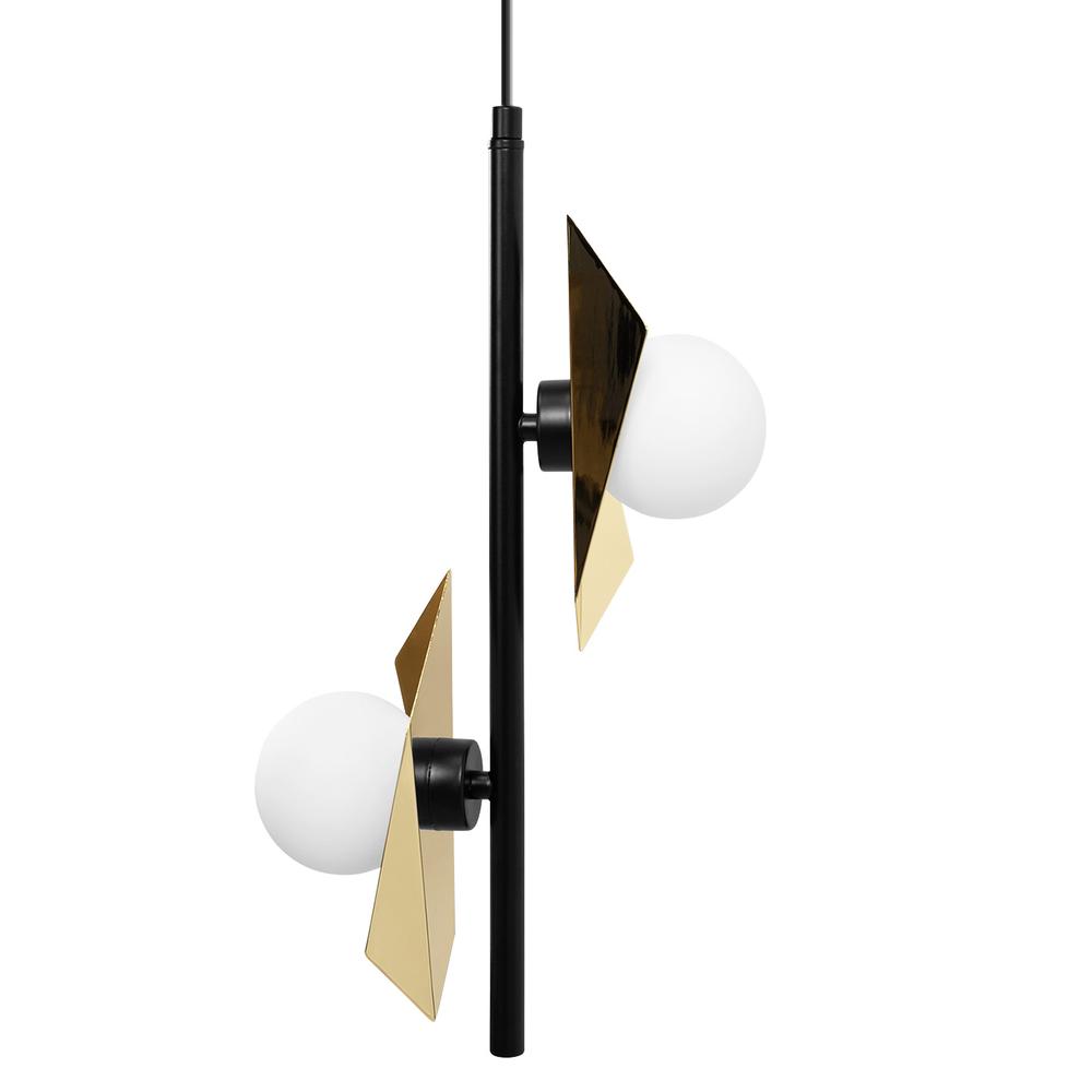 HÄNGENDE TAKLAMPA APP1410-CP SVART/GULD