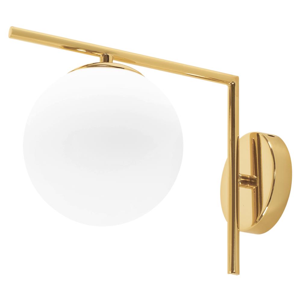 Vägglampa Klot i Glas APP674-1W Guld