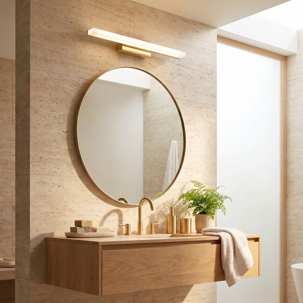 BADRUMSVÄGGLAMPA LED 40CM APP1848-1W GOLD