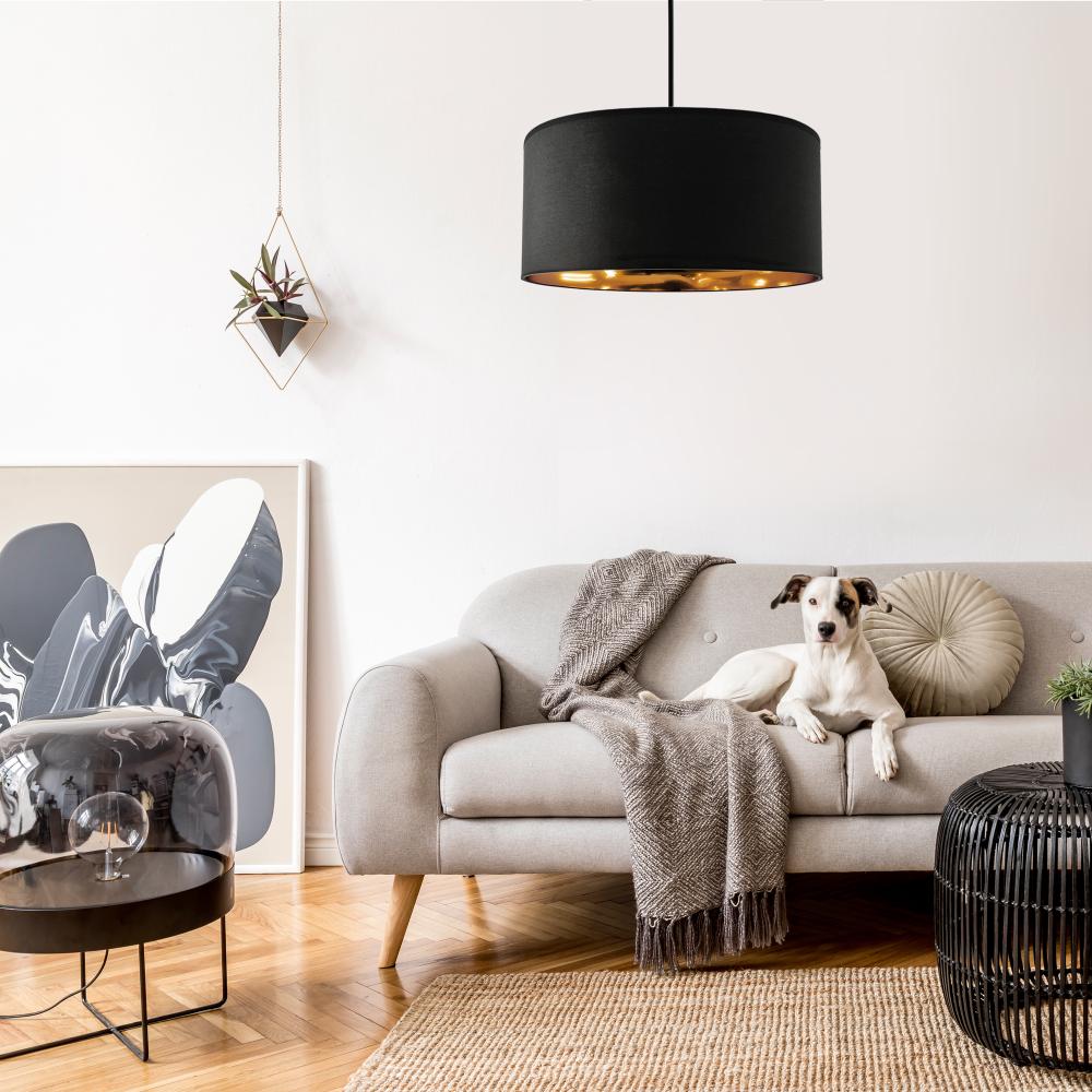 Hänglampa 40 cm APP620-1CP Svart