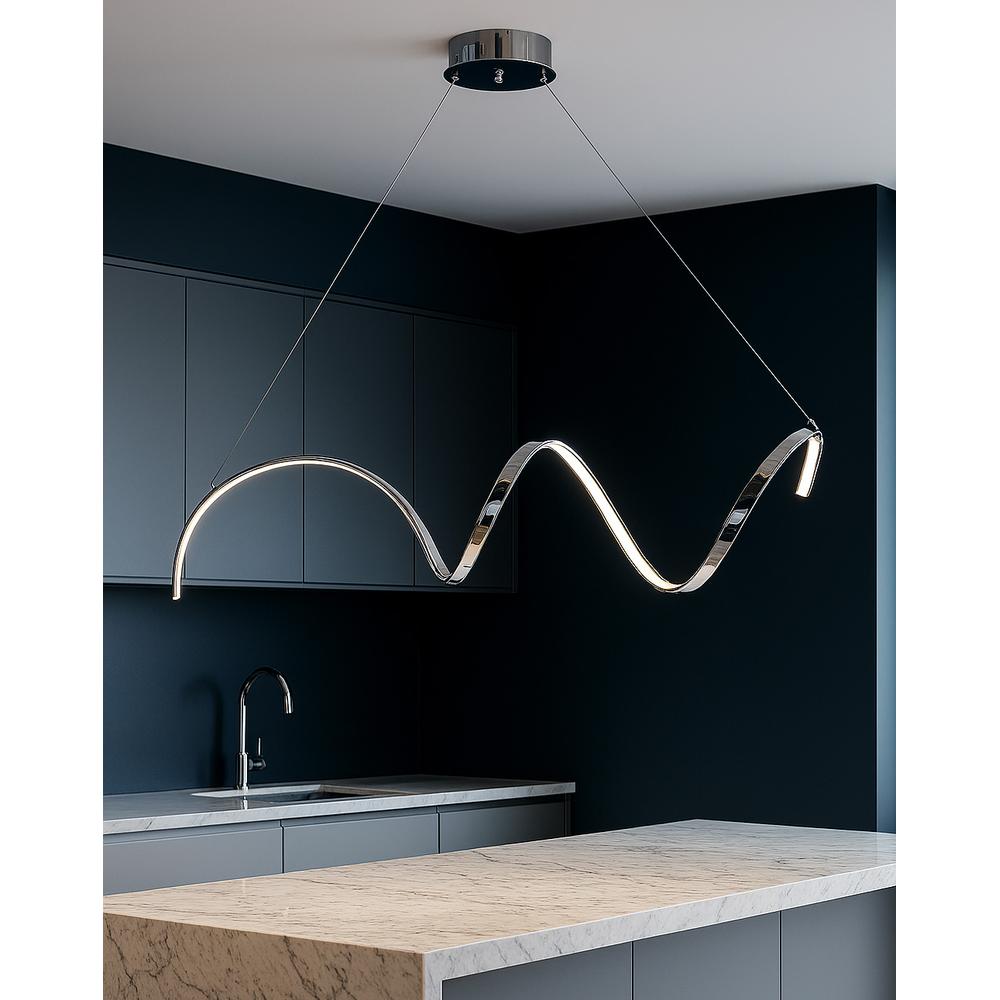 TAKLAMPA HÄNGENDE LED LHJ025-CP KROM