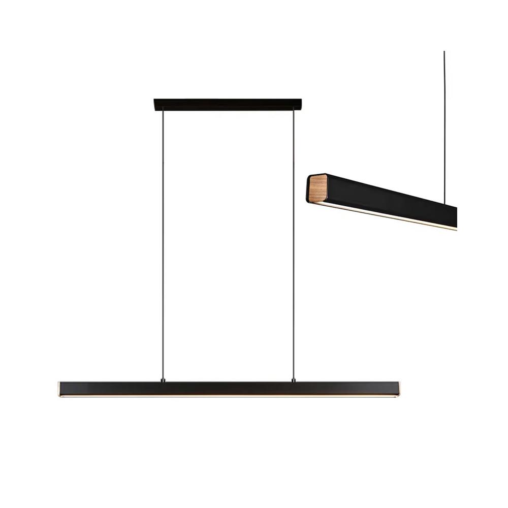 Hängande LED-taklampa APP1447-CP Svart 80 cm