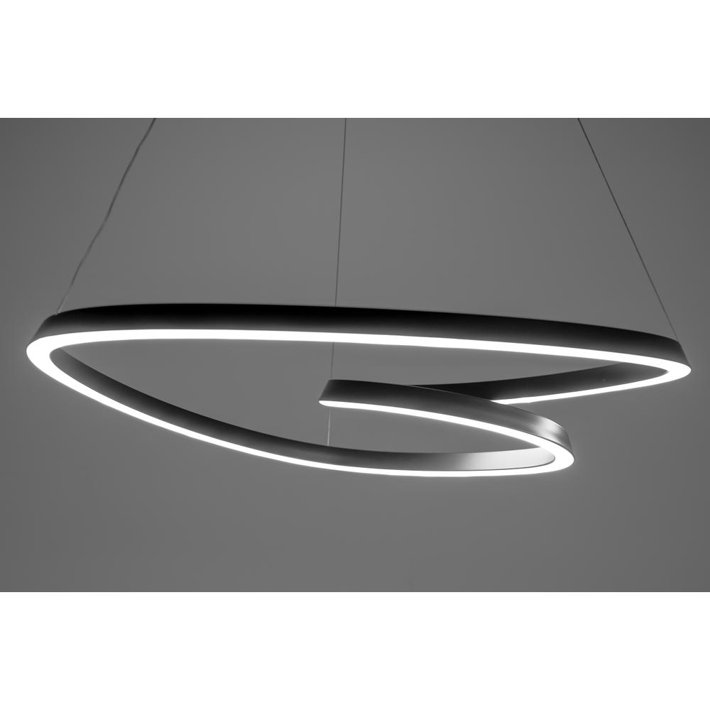 Taklampa Hängande Loop LED + Fjärrkontroll APP796-cp Svart