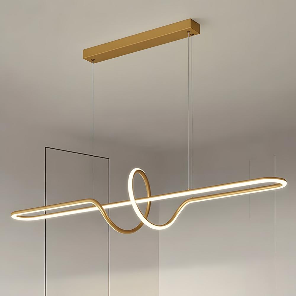 HÄNGANDE TAKLAMPA LED LHJ038-CP GULDBORSTAD