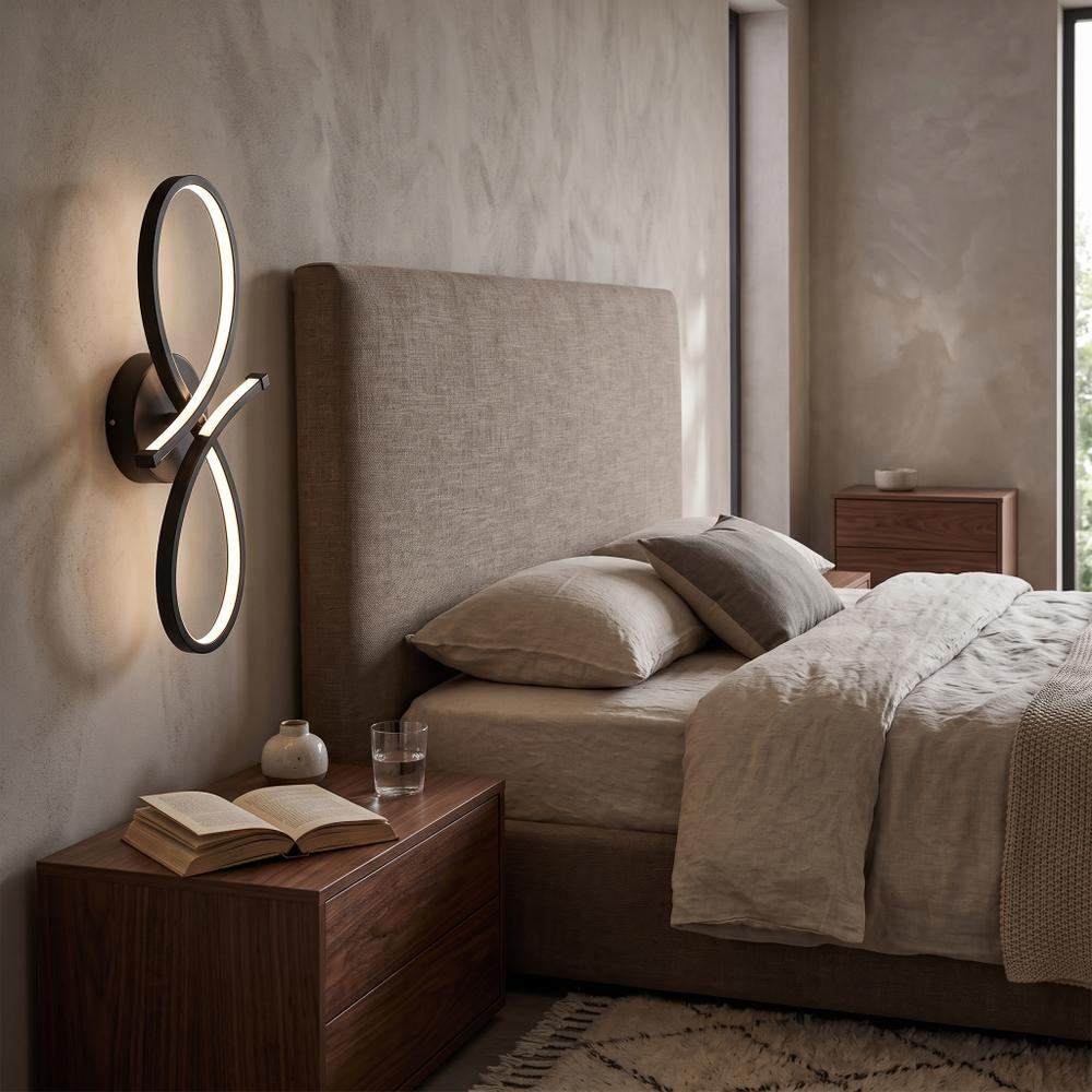 VÄGGLAMPA VÄGGSPOT LED APP1050-W Svart