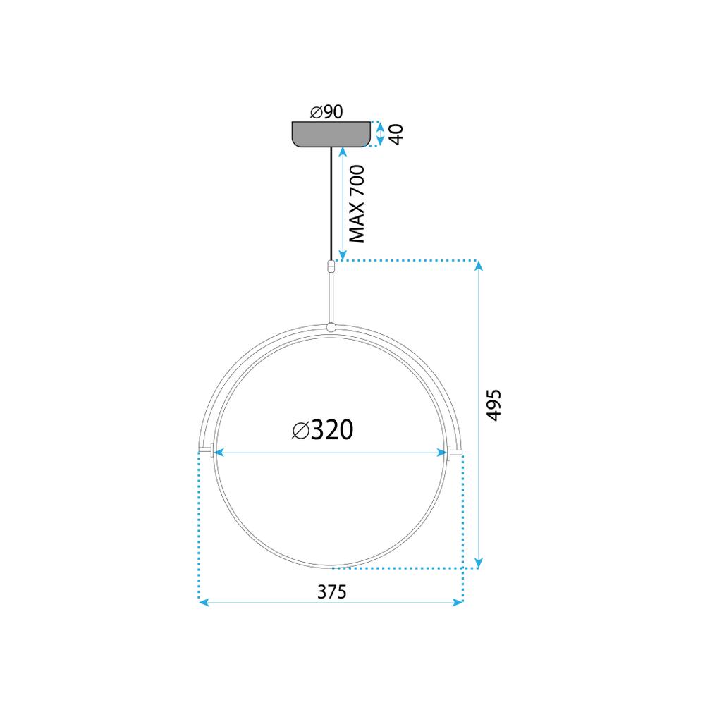 LED-pendellampa APP1426-C 35 cm