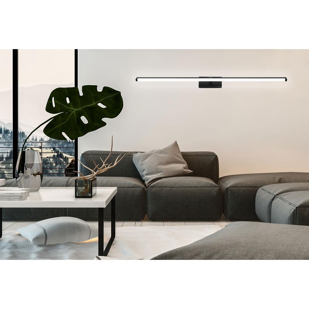 BADRUMSVÄGGLAMPA LED ÖVER SPEGEL 20W 100CM APP375-1W SVART