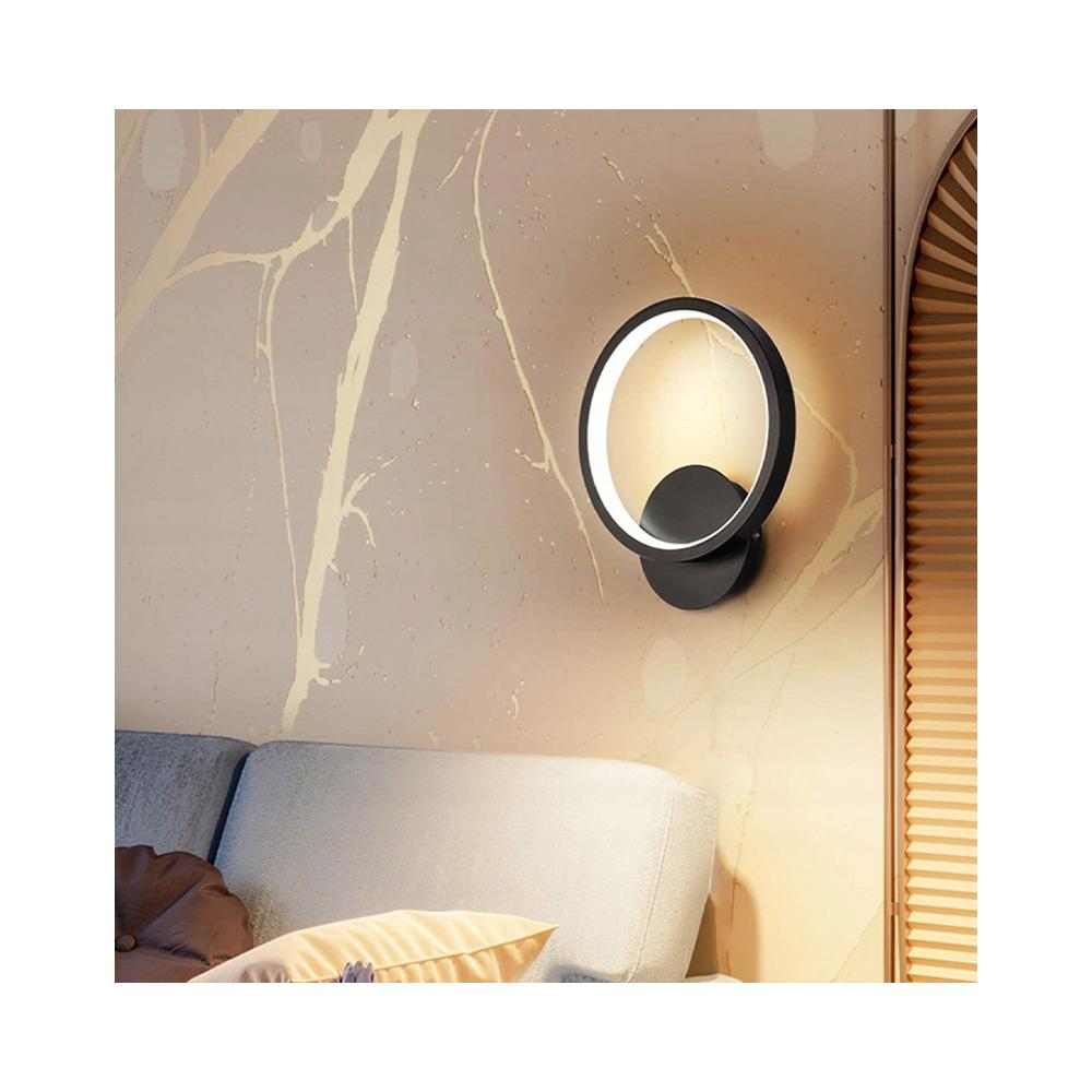 VÄGGLAMPA LED LHJ081-W Svart