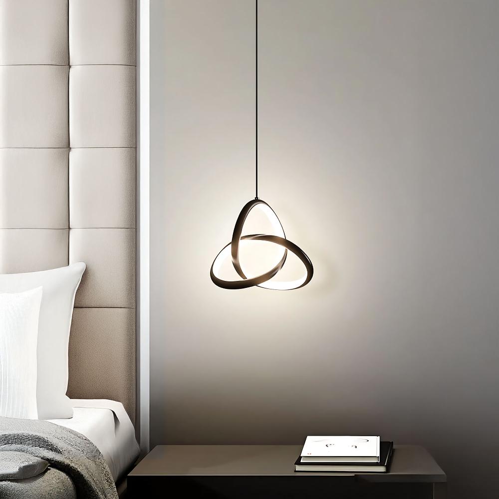TAKLAMPA HÄNGANDE LED APP1784-CP SVART