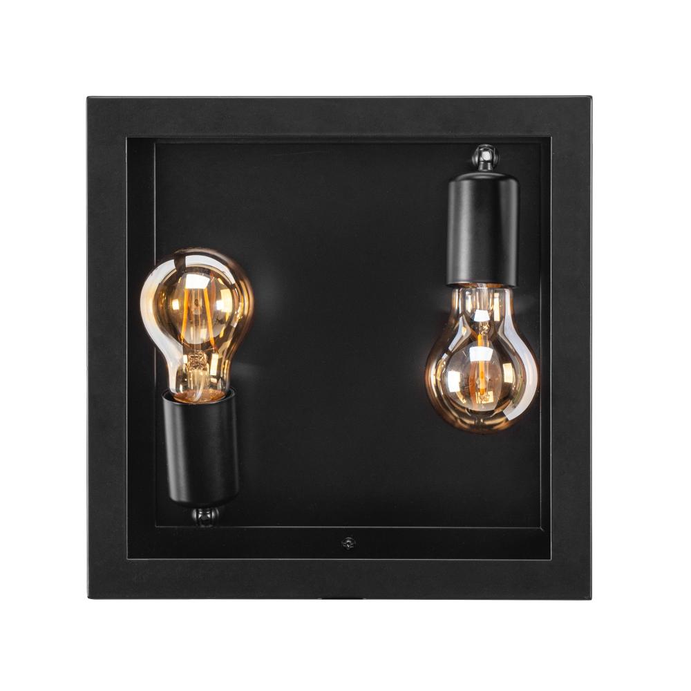 VÄGGLAMPA VÄGGLYKTA APP1305-2W SVART