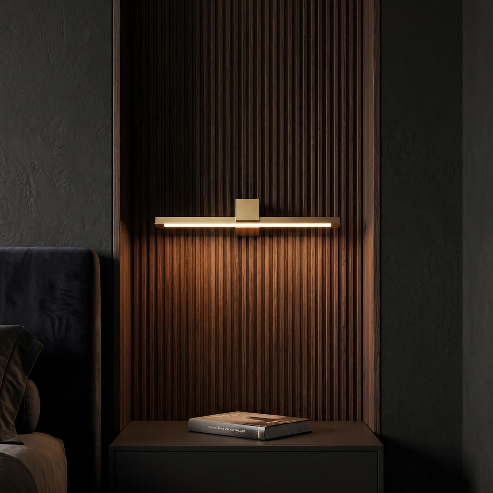 Badrum vägg LED-lampa SWE047-1W 60cm GOLD BRUSH