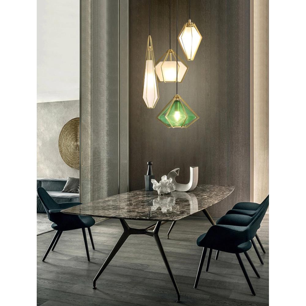 Hängande glastaklampa APP456-1CP grafit