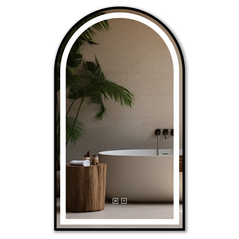 LED-VÄGGSPEGEL 60x100 cm DASH BLACK