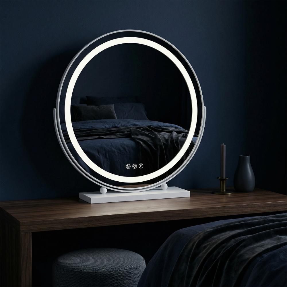 Spegel LED MAKE-UP Vit 50 cm