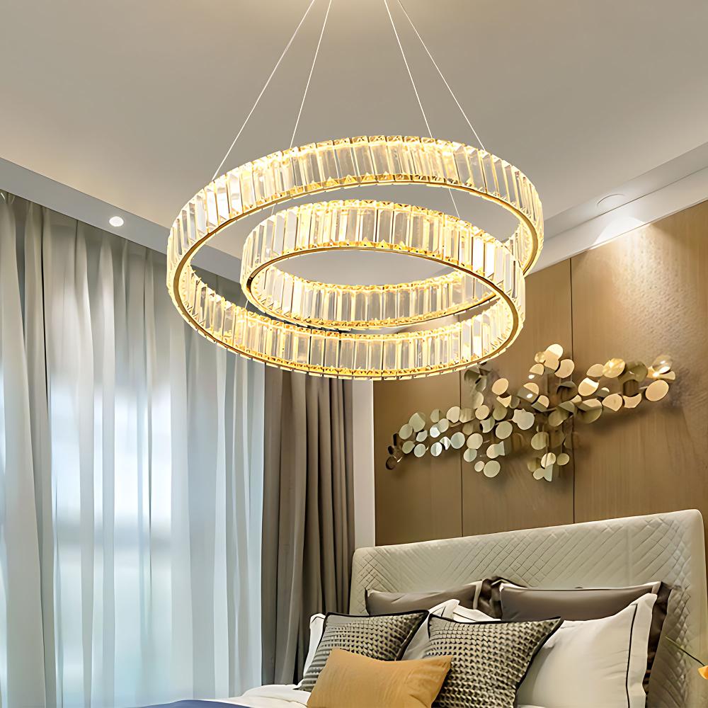 HÄNGANDE LED-TAKLAMPA APP1767-CP GULD