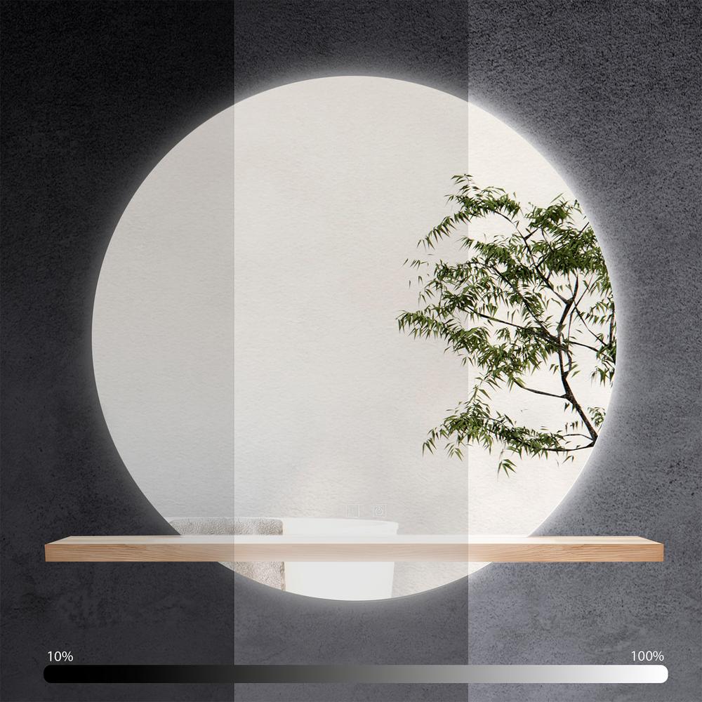 LED-VÄGGSPEGEL MED HYLLA 60 cm 102