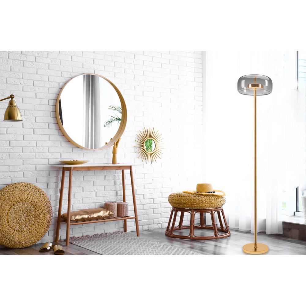 Golvlampa LED APP749-1F Guld