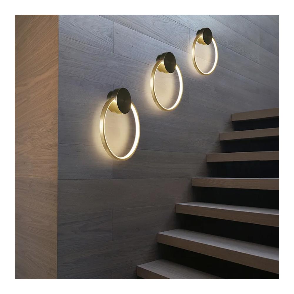 VÄGGLAMPA LED-VÄGGLAMPA APP1385-CW GAMMAL GULD 30 cm