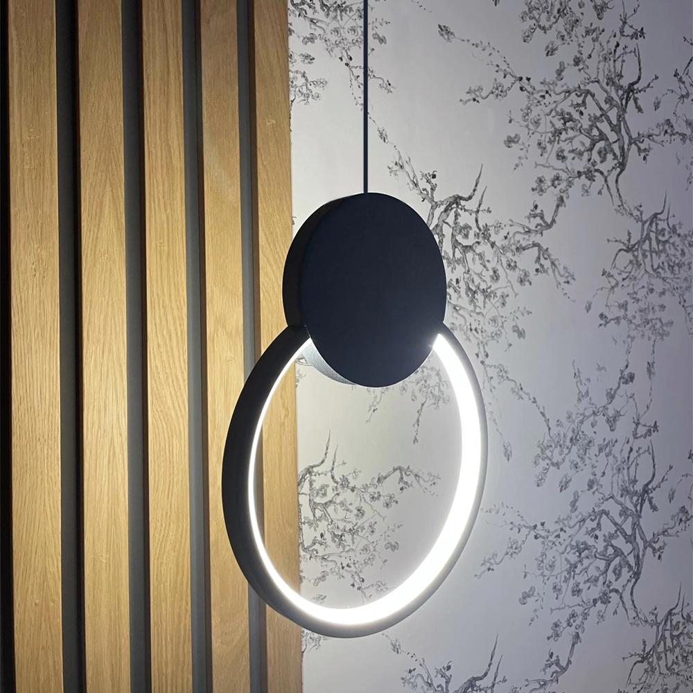 Hängande LED-taklampa APP852-CP Svart