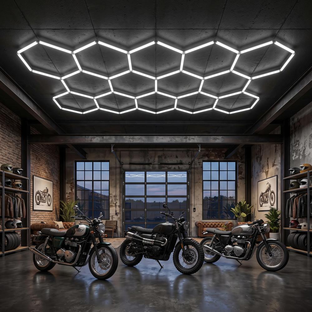 Lampa LED HEXAGON JNH052-H Biała
