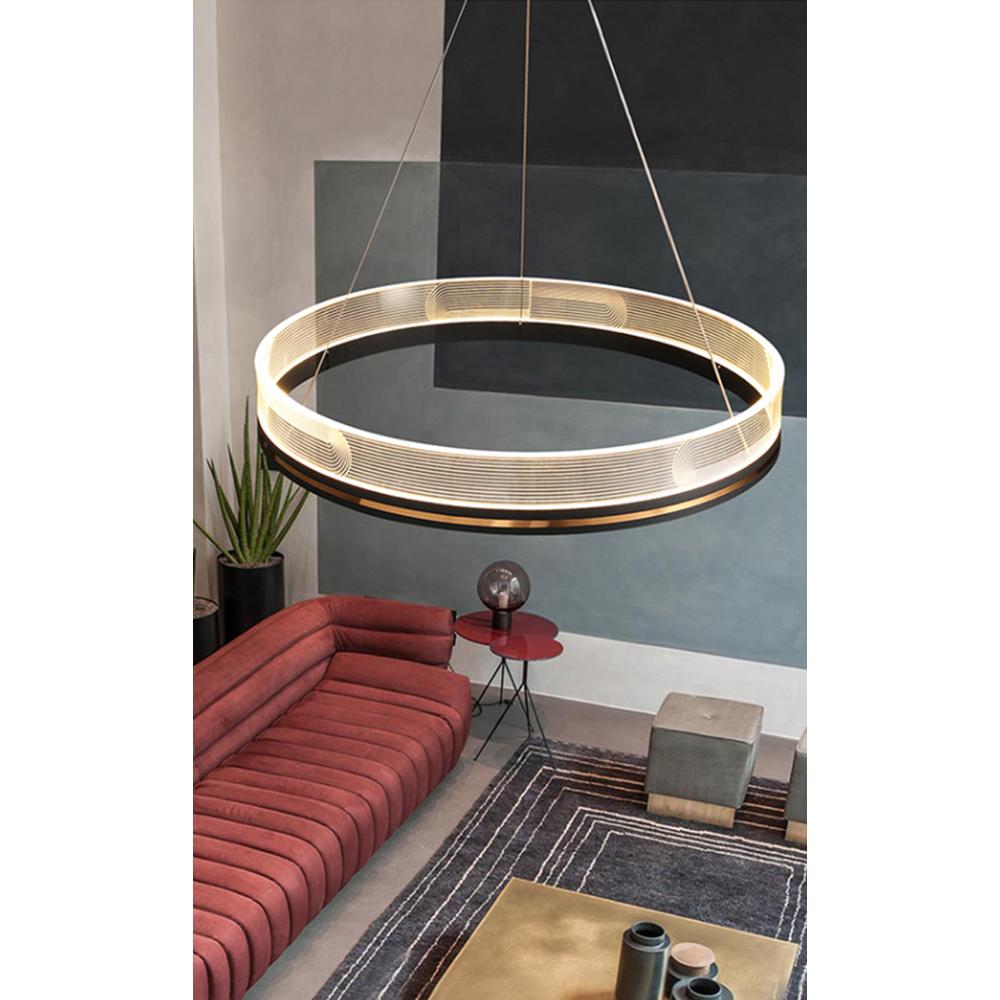 Hänglampa LED APP1190-CP Guld 60 cm