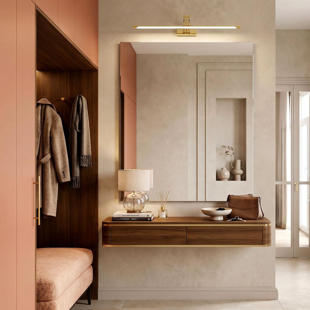 Badrum vägg LED-lampa SWE020-1W 60cm Gold