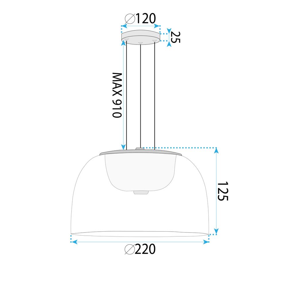 HÄNGLAMPA LED APP1690-1PC B Guld