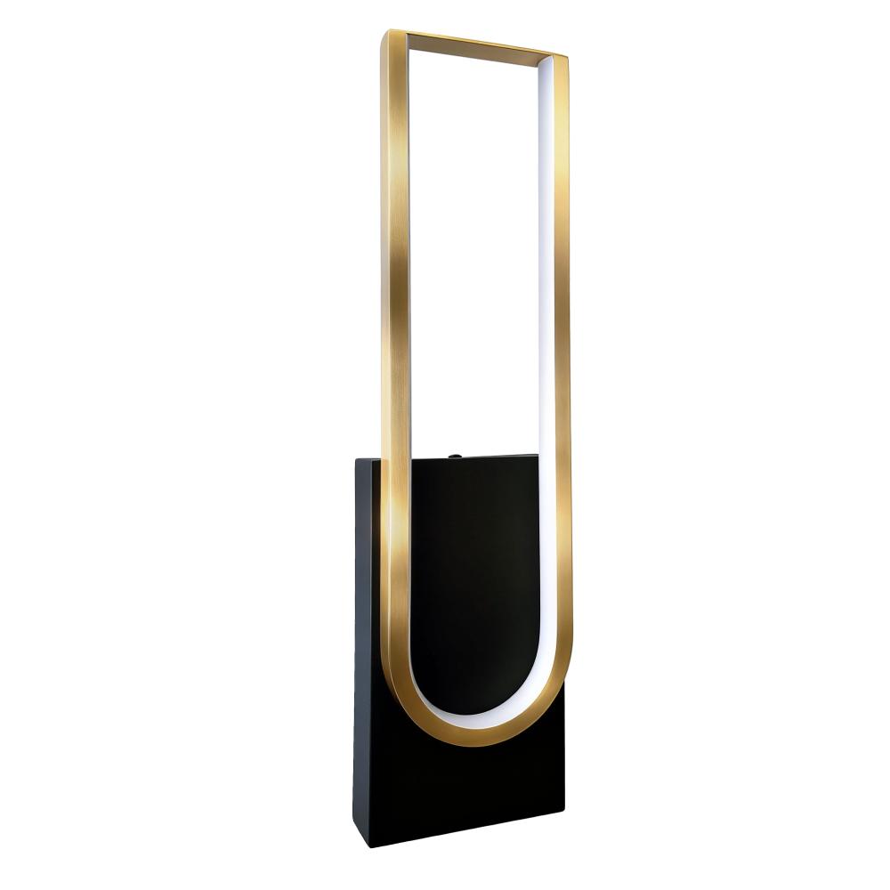Vägglampa LED APP1782-W Borstad Guld/Svart