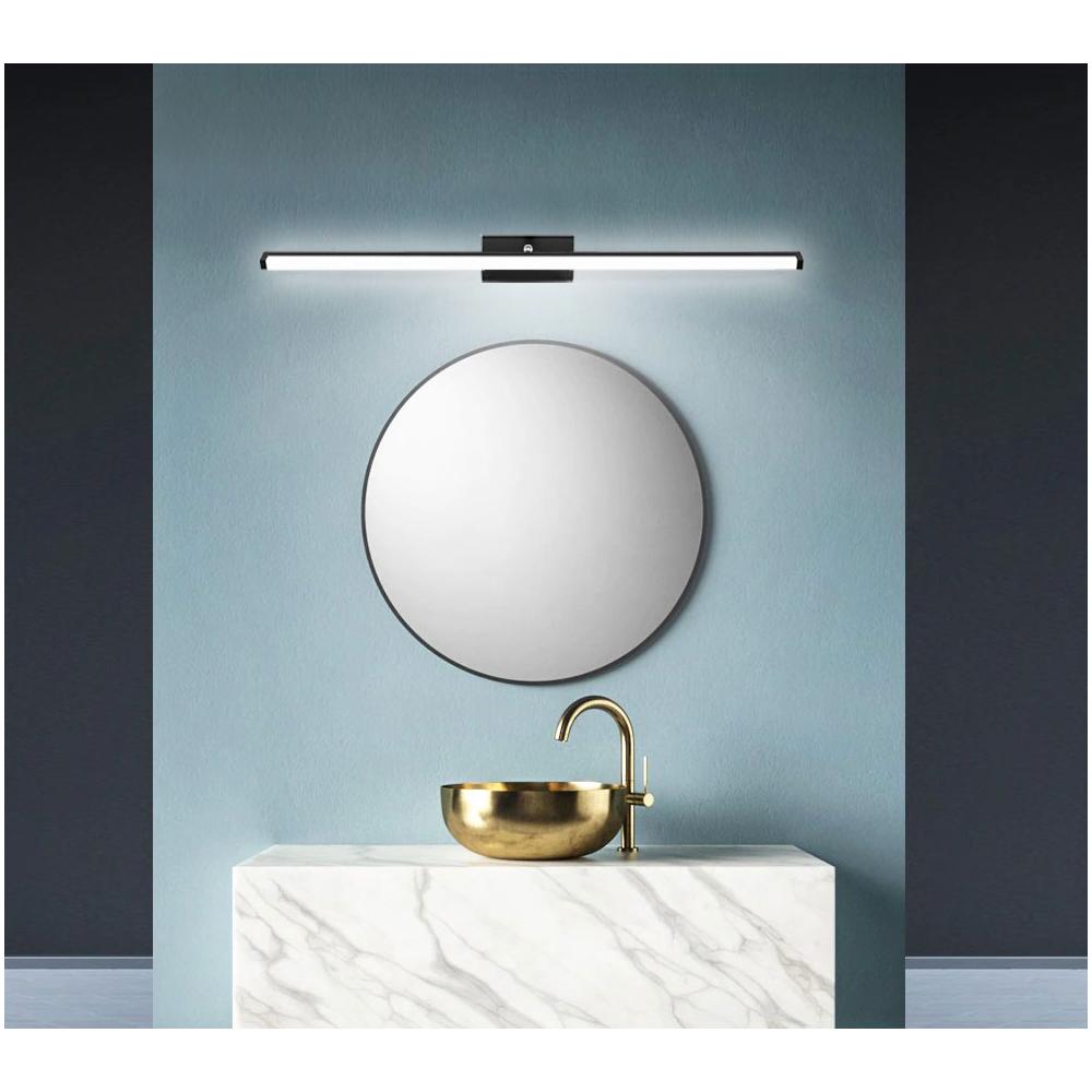 VÄGGLAMPA BADRUM LED ÖVER SPEGEL 12W 50CM APP373-1W SVART