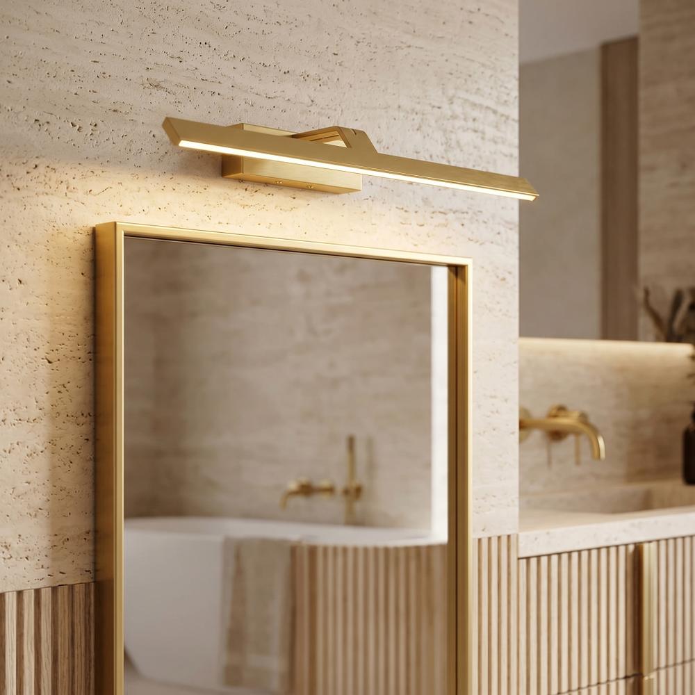 Badrum vägg LED-lampa SWE004-1W 43cm GOLD