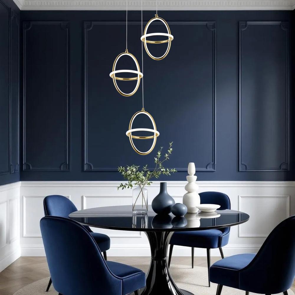 HÄNGLANDE LED-LAMPA G064-3CPR Guld