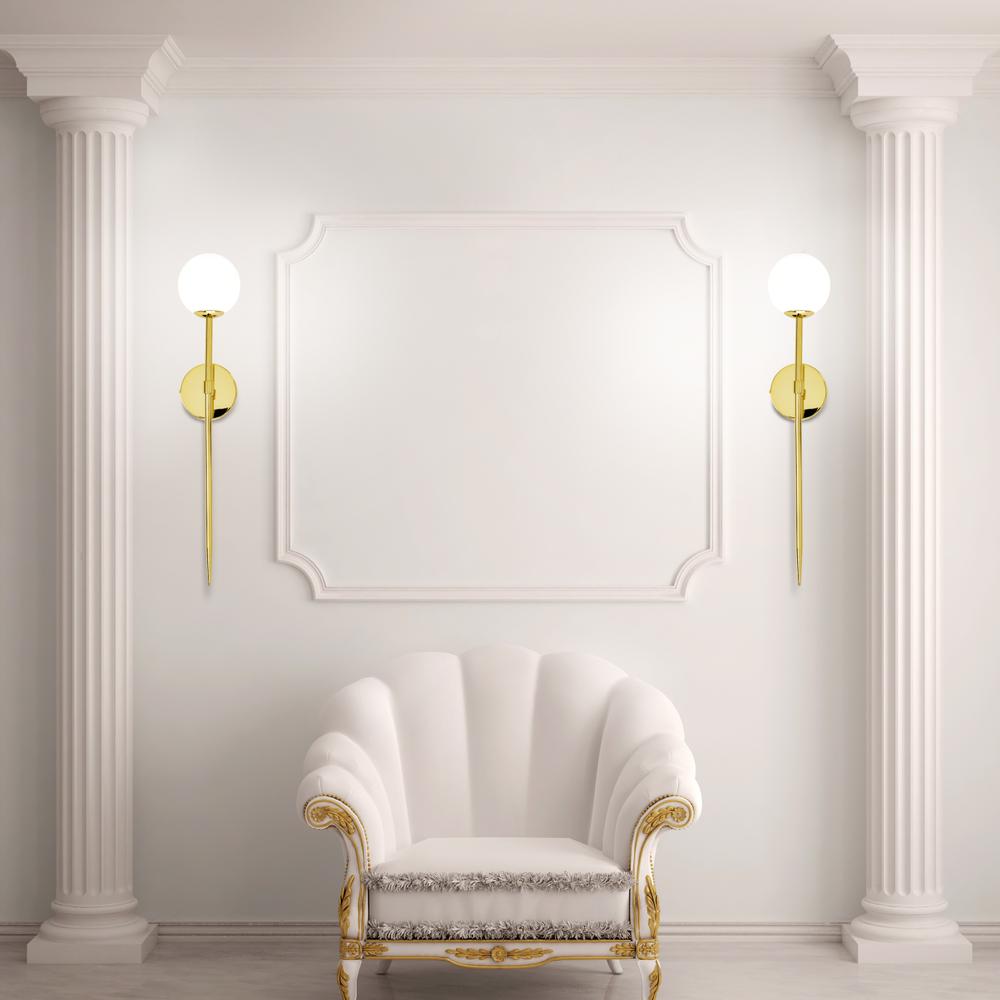 VÄGGLAMPA 75 cm APP580-1W GULD