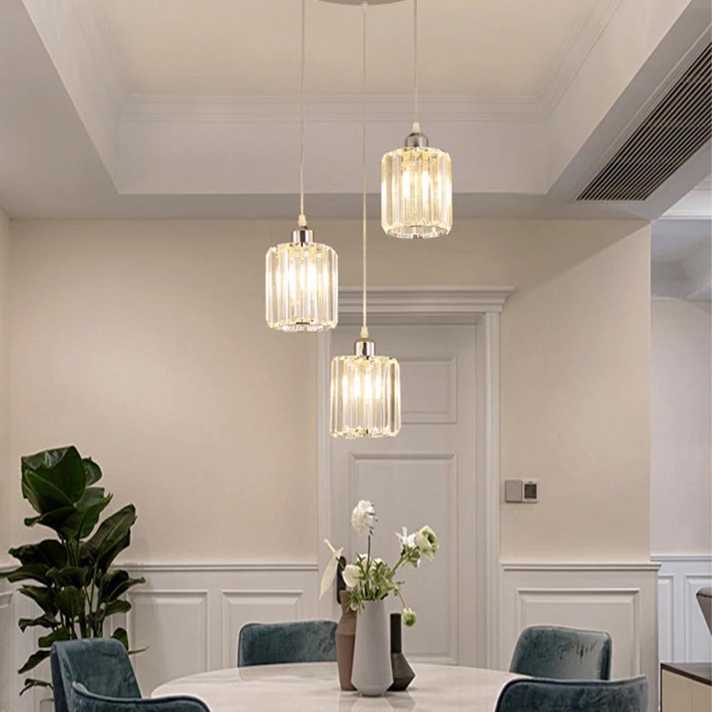 Kristalltaklampa APP510-3CPR Silver