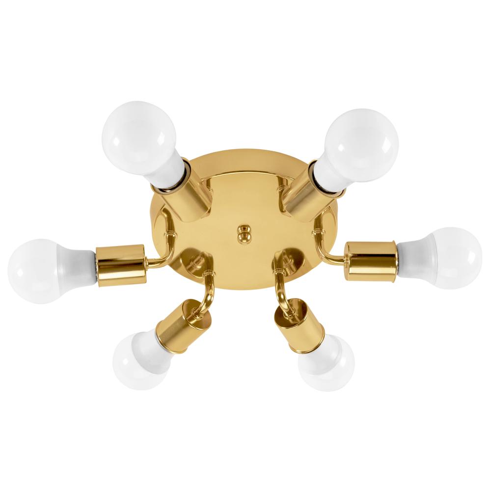 Taklampa Plafond 6-armad Metall APP712-6C Guld