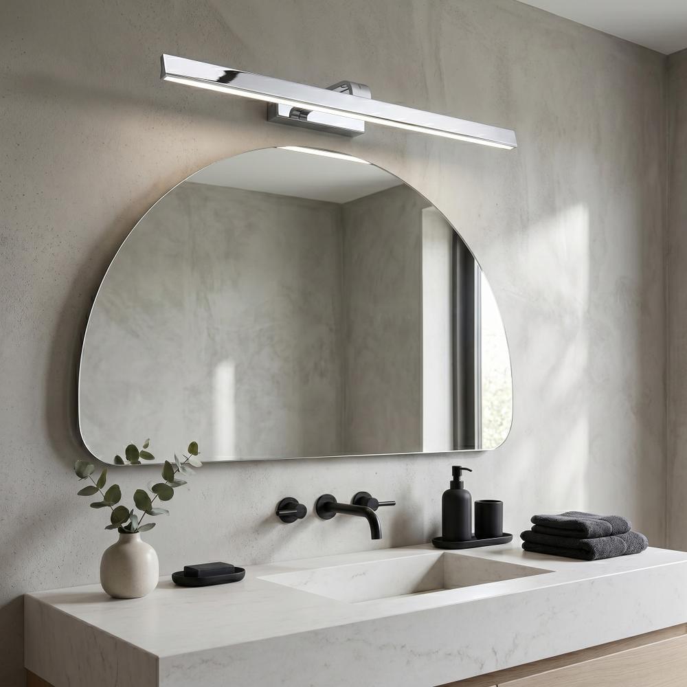 Badrum vägg LED-lampa SWE003-1W 73cm CHROME