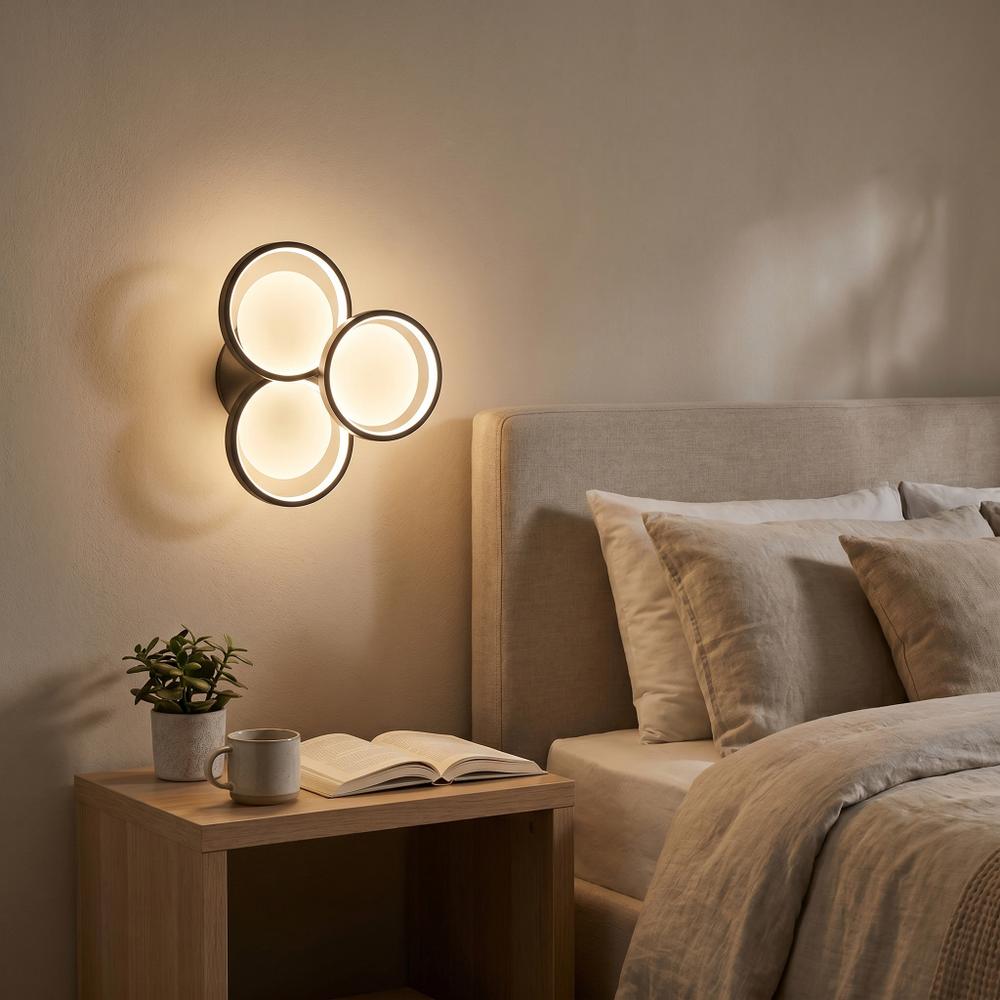LED vägglampa APP1919-W Black