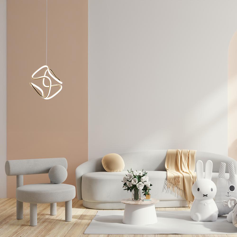 HÄNGANDE LED-LAMPA G067-CP GULD