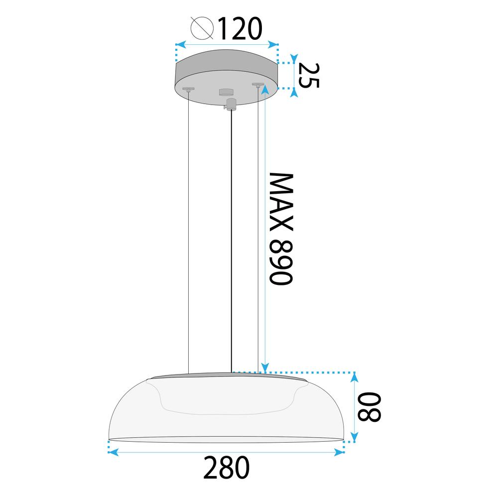 HÄNGLAMPA LED APP1691-1PC Guld
