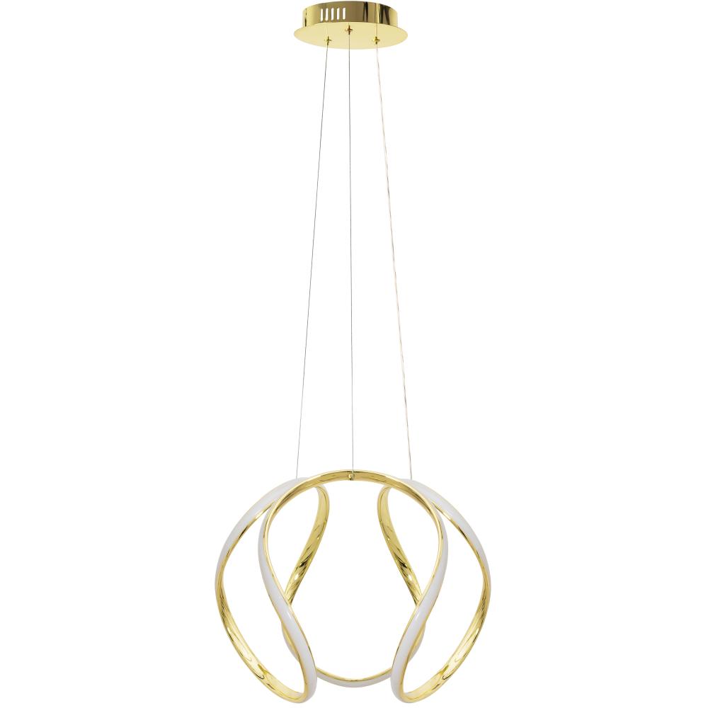 Modern LED Takpendellampa + FJÄRRKONTROLL APP386-CP Guld